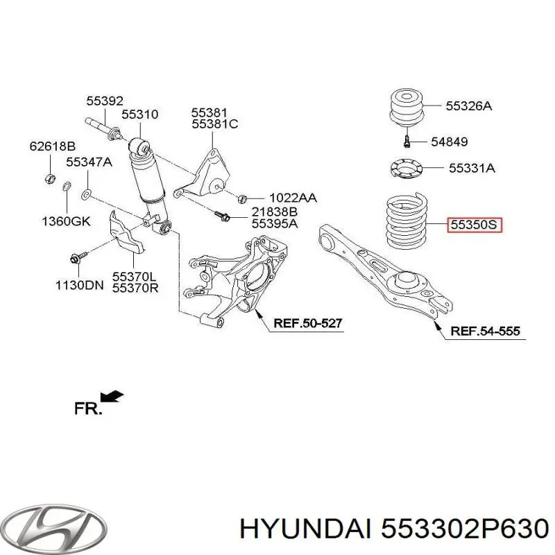 553302P630DS Hyundai/Kia Mola traseira