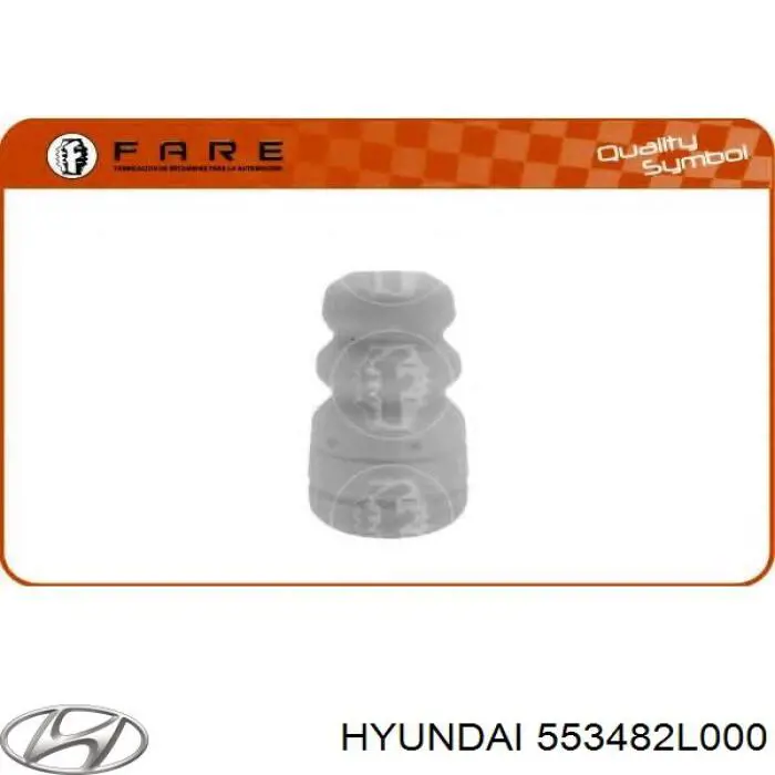 Pára-choque (grade de proteção) de amortecedor traseiro Hyundai/Kia 553482L000 preço, a partir de 9,20 USD