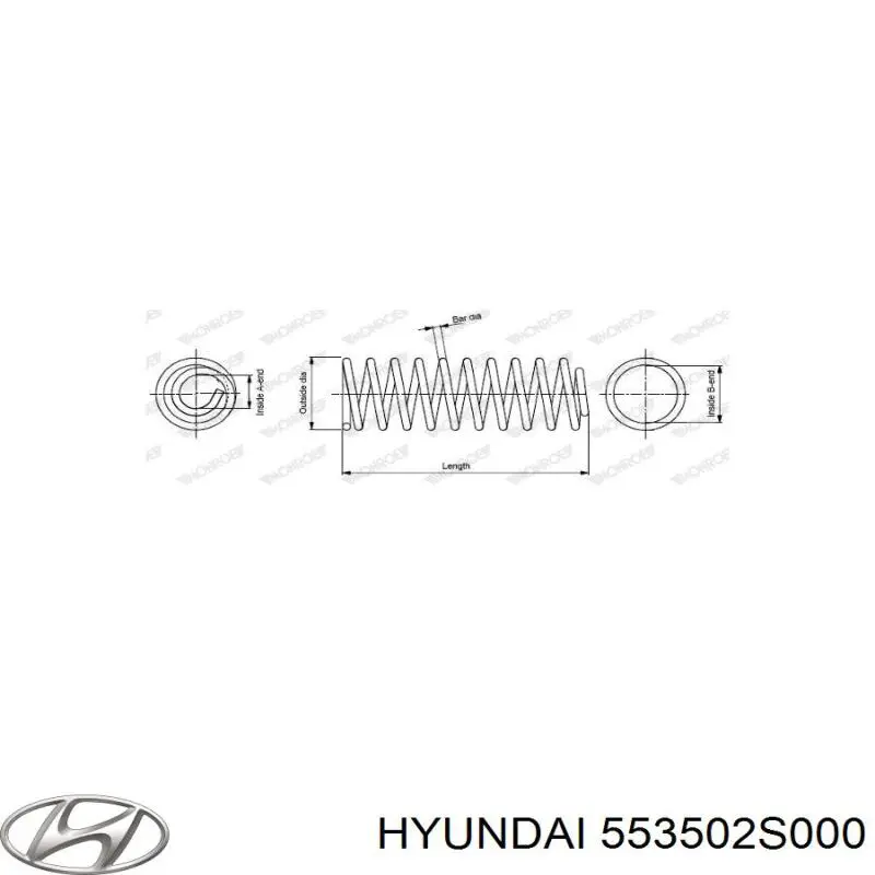 Mola traseira Hyundai/Kia 553502S000 preço, a partir de 20,10 USD