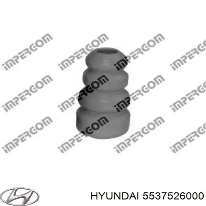 Compre 5537526000 Hyundai/Kia Pára-choque (grade de proteção) de amortecedor traseiro