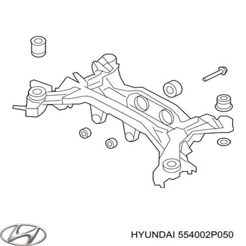 Viga de suspensão traseira (plataforma veicular) Hyundai/Kia 554002P050 preço, a partir de 1117,37 USD