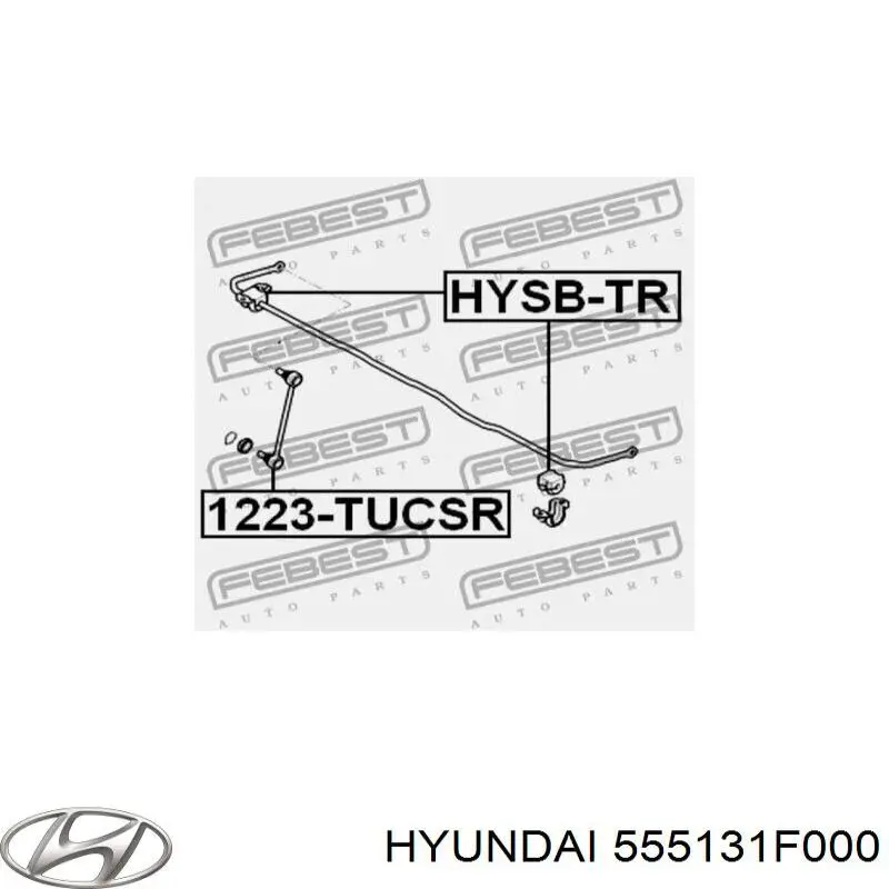 Compre 555131F000 Hyundai/Kia Bucha de estabilizador traseiro