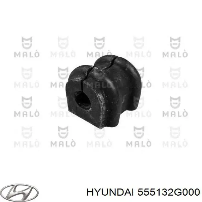 555132G000 Hyundai/Kia Bucha de estabilizador traseiro