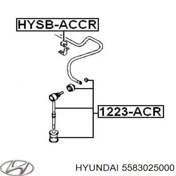 Compre 5583025000 Hyundai/Kia Montante de estabilizador traseiro