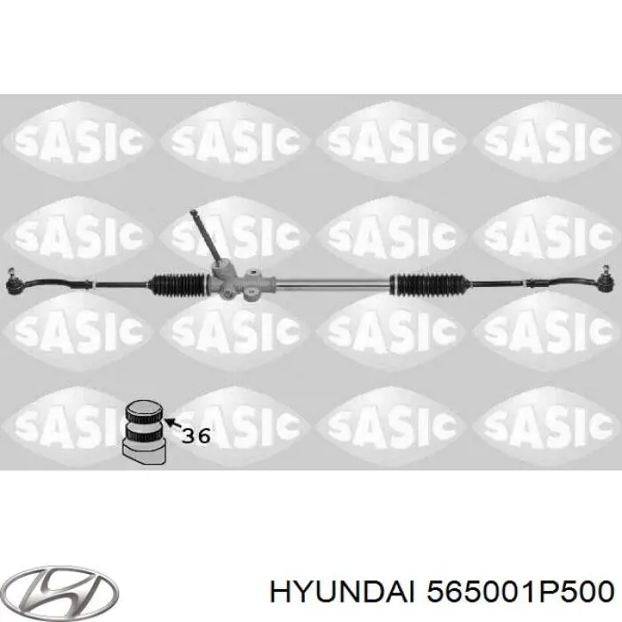 565001P500 Hyundai/Kia Cremalheira da direção