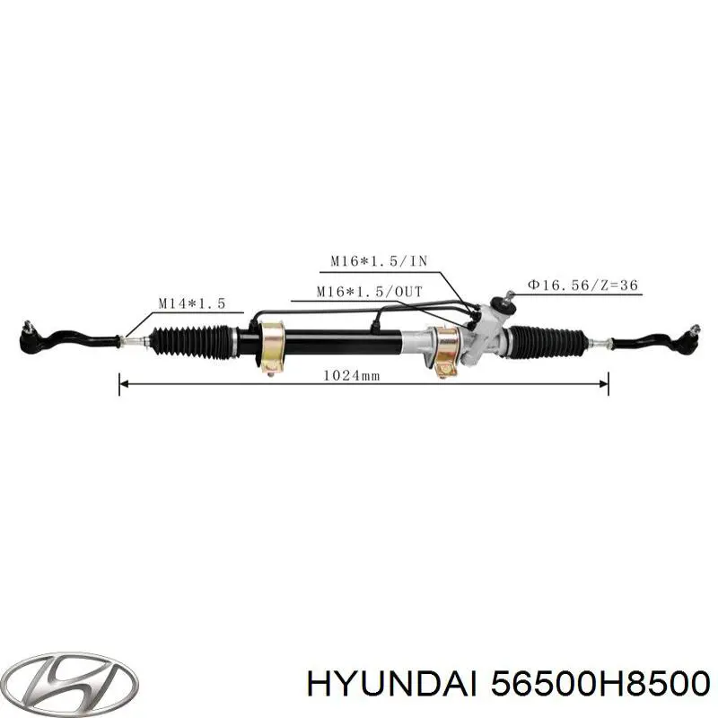 56500H8500 Hyundai/Kia Cremalheira da direção