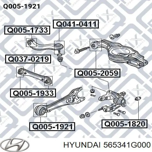 Compre 565341G000 Hyundai/Kia Bucha de fixação da cremalheira da direção