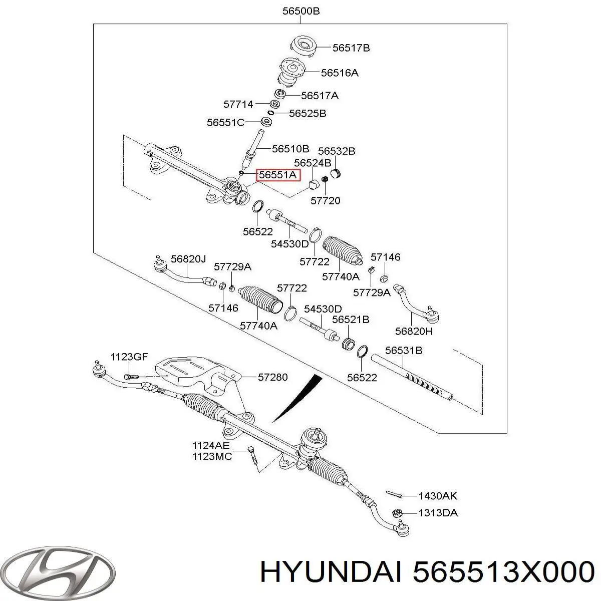  Hyundai/Kia 565513X000 preço, a partir de  