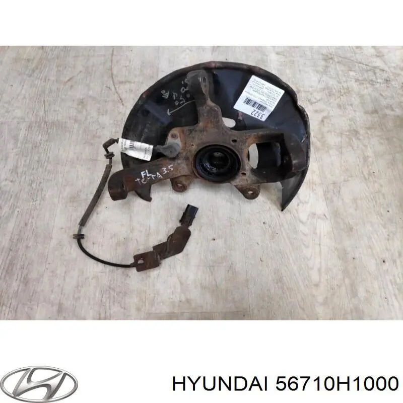 56710H1000 Hyundai/Kia Pino moente (extremidade do eixo) dianteiro esquerdo