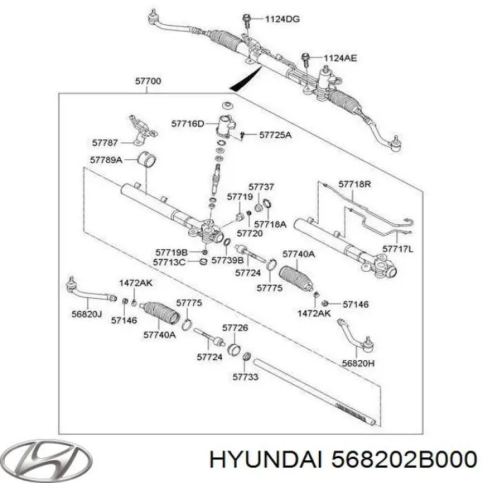 Ponta externa da barra de direção Hyundai/Kia 568202B000 preço, a partir de 39,75 USD
