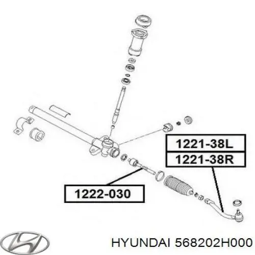 Compre 568202H000 Hyundai/Kia Ponta externa da barra de direção