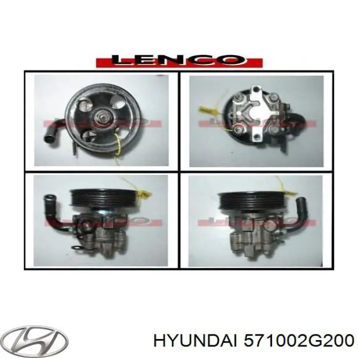 Bomba da Direção hidrâulica assistida Hyundai/Kia 571002G200 preço, a partir de 76,62 USD
