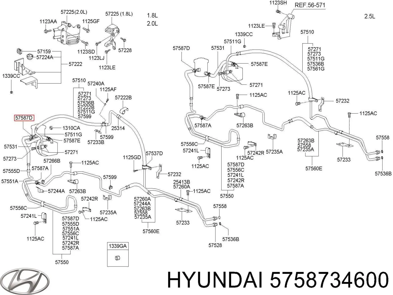  Hyundai/Kia 5758734600 preço, a partir de 7,99 USD