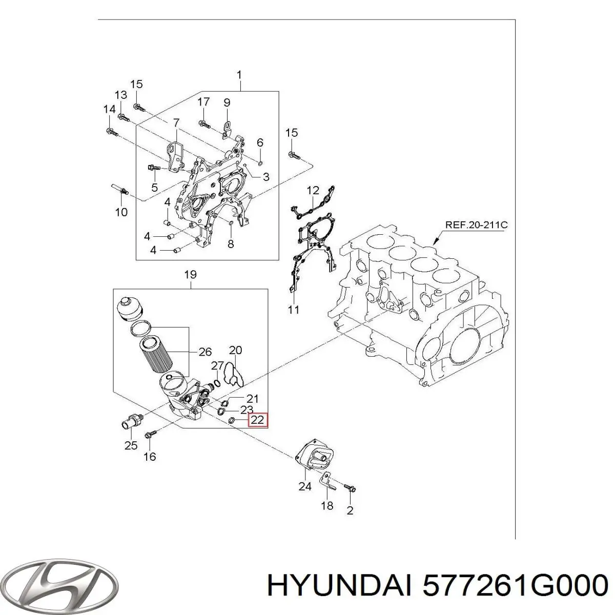 Grade de proteção da suspensão de lâminas traseira Hyundai/Kia 577261G000 preço, a partir de  USD