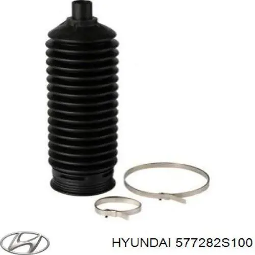 577282S100 Hyundai/Kia Bota de proteção do mecanismo de direção (de cremalheira)