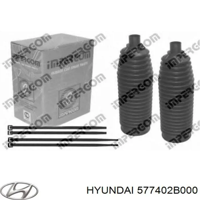 Compre 577402B000 Hyundai/Kia Bota de proteção do mecanismo de direção (de cremalheira)