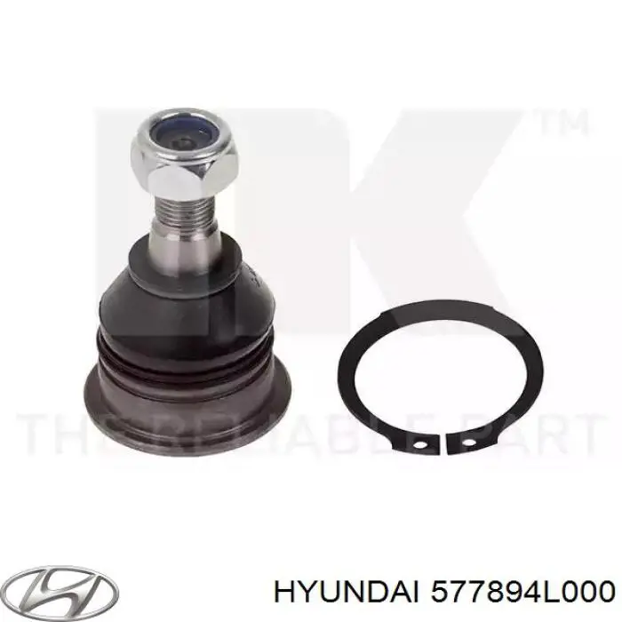 Bucha de fixação da cremalheira da direção 577894L000 Hyundai/Kia