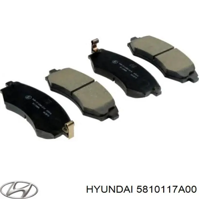 Compre 5810117A00 Hyundai/Kia Sapatas do freio dianteiras de disco