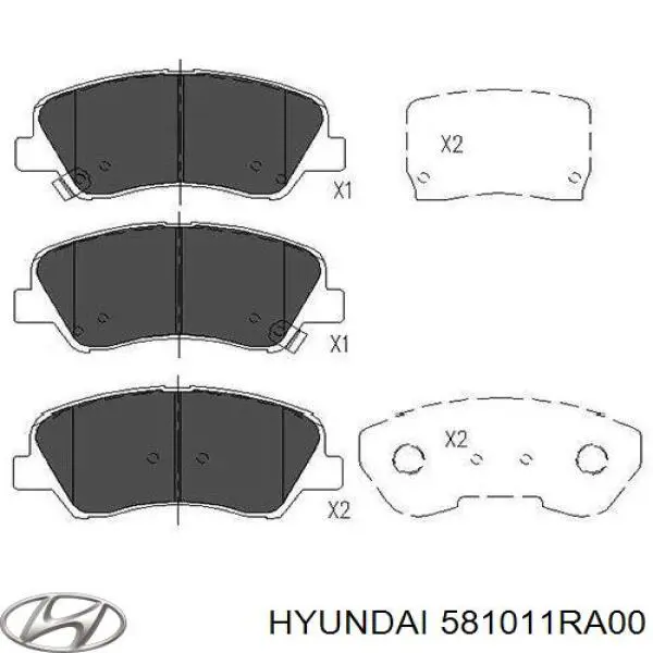 Sapatas do freio dianteiras de disco Hyundai/Kia 581011RA00 preço, a partir de 28,78 USD