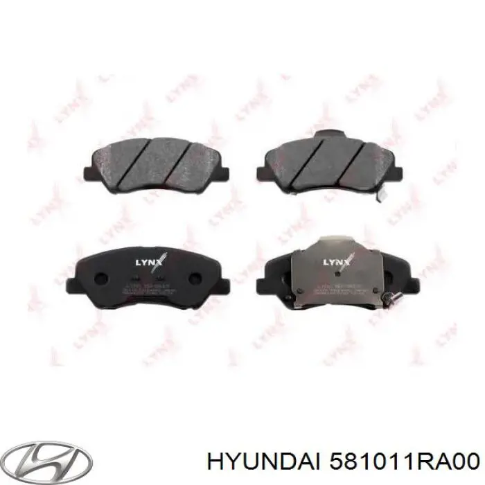 Compre 581011RA00 Hyundai/Kia Sapatas do freio dianteiras de disco