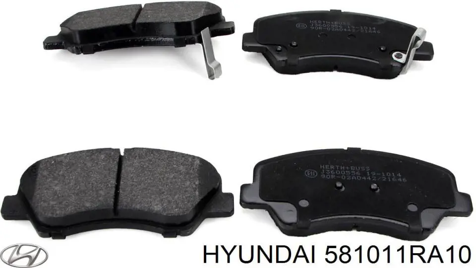 Compre 581011RA10 Hyundai/Kia Sapatas do freio dianteiras de disco