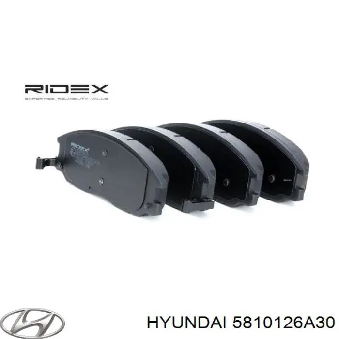Compre 5810126A30 Hyundai/Kia Sapatas do freio dianteiras de disco