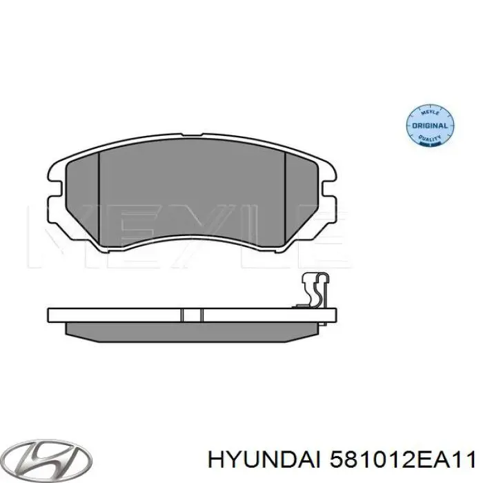 Compre 581012EA11 Hyundai/Kia Sapatas do freio dianteiras de disco