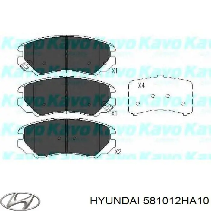Sapatas do freio dianteiras de disco Hyundai/Kia 581012HA10 preço, a partir de 26,09 USD