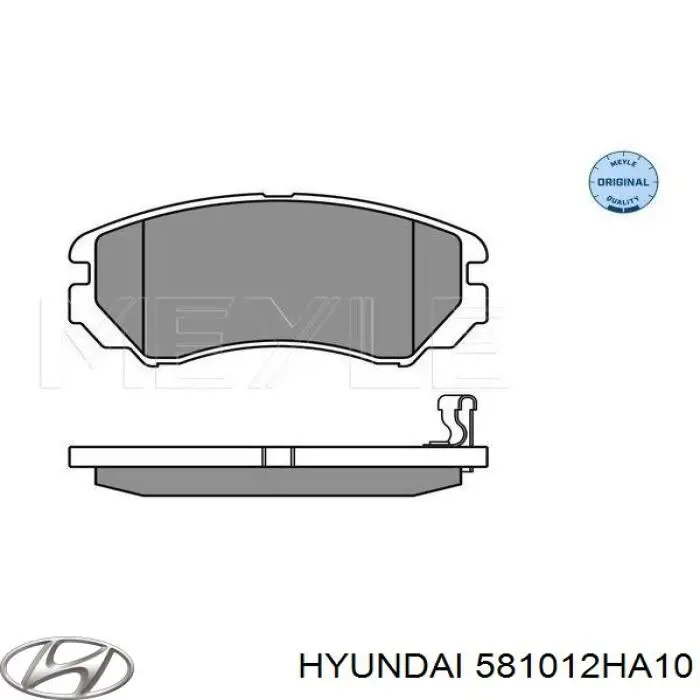 Compre 581012HA10 Hyundai/Kia Sapatas do freio dianteiras de disco