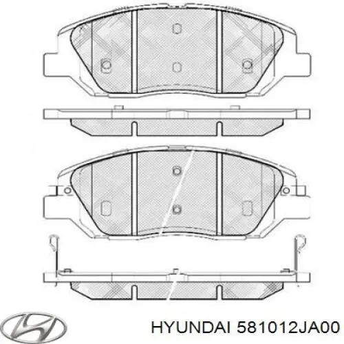 Compre 581012JA00 Hyundai/Kia Sapatas do freio dianteiras de disco