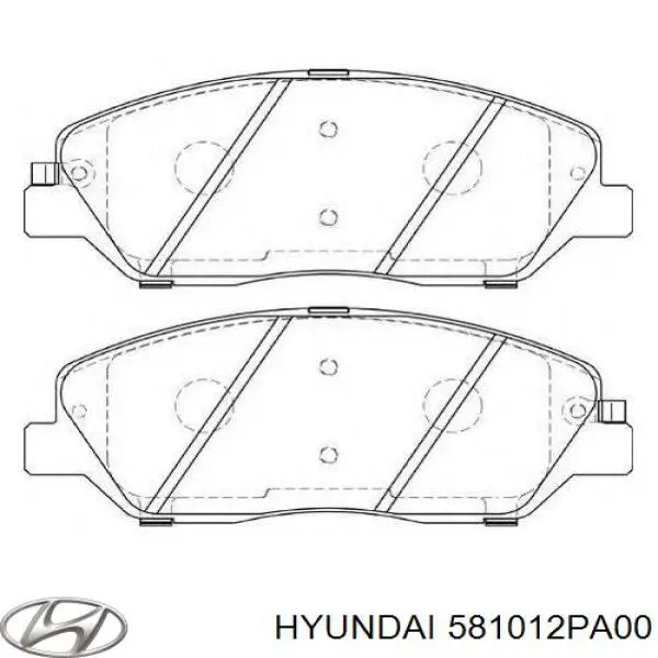 Compre 581012PA00 Hyundai/Kia Sapatas do freio dianteiras de disco