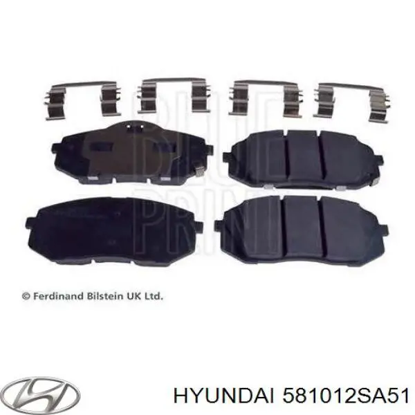 Compre 581012SA51 Hyundai/Kia Sapatas do freio dianteiras de disco