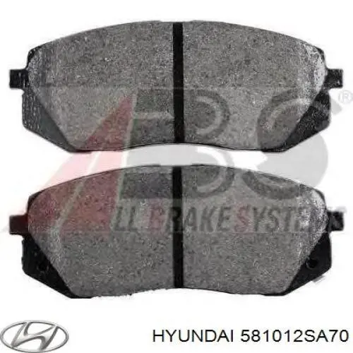 Sapatas do freio dianteiras de disco Hyundai/Kia 581012SA70 preço, a partir de 45,97 USD
