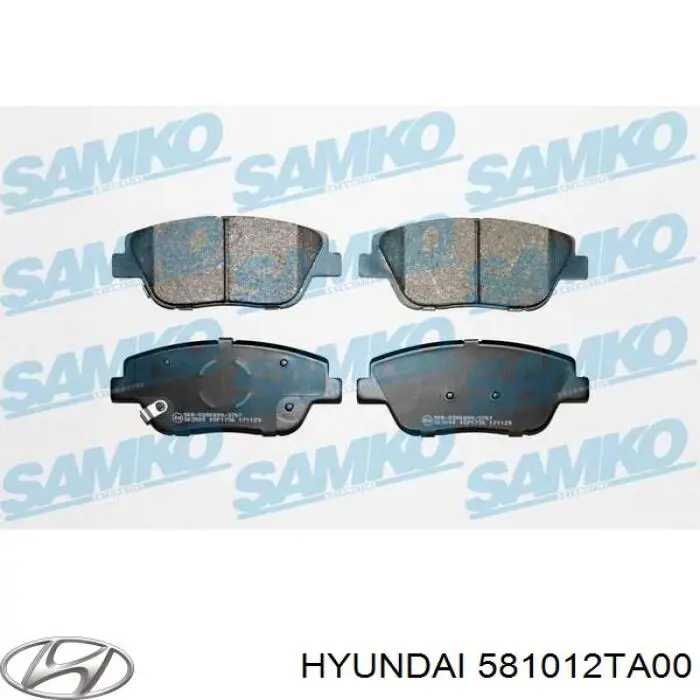Compre 581012TA00 Hyundai/Kia Sapatas do freio dianteiras de disco