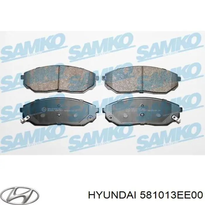 Compre 581013EE00 Hyundai/Kia Sapatas do freio dianteiras de disco