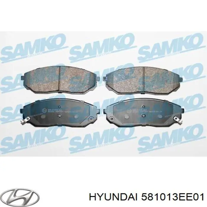 Sapatas do freio dianteiras de disco Hyundai/Kia 581013EE01 preço, a partir de 41,15 USD
