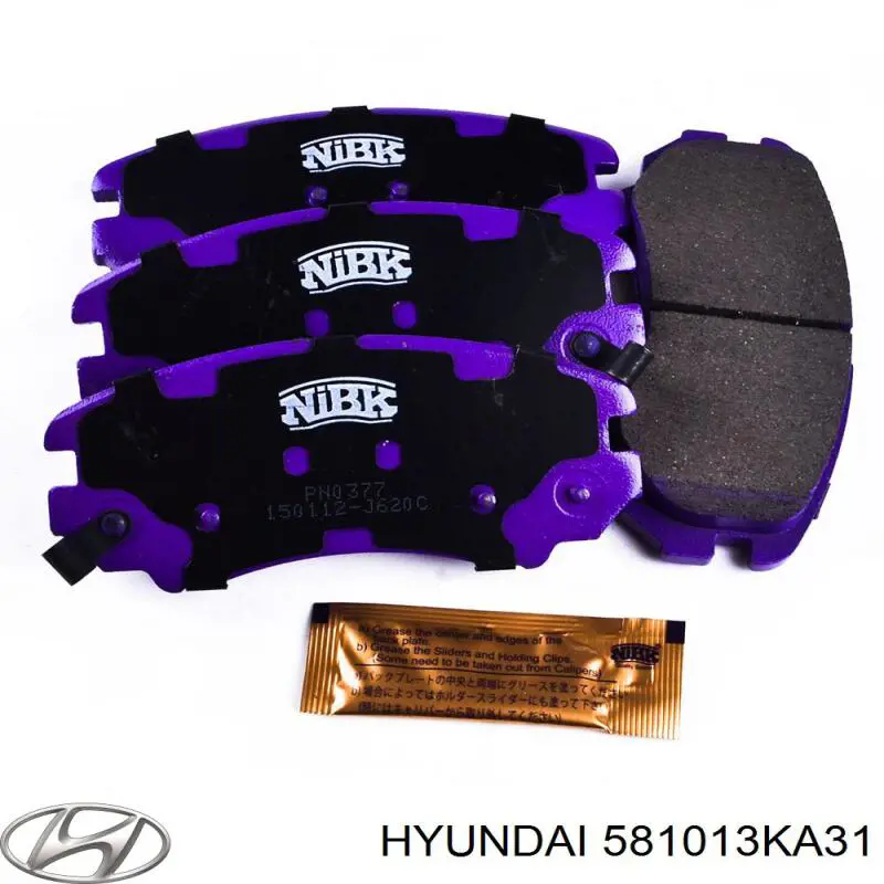 Sapatas do freio dianteiras de disco Hyundai/Kia 581013KA31 preço, a partir de 35,84 USD