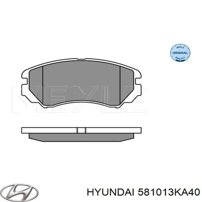 Compre 581013KA40 Hyundai/Kia Sapatas do freio dianteiras de disco