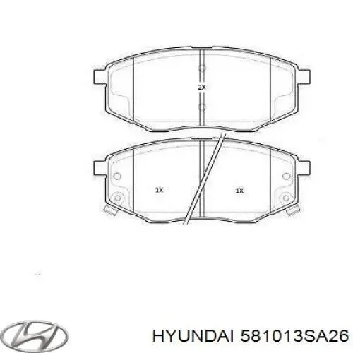 Sapatas do freio dianteiras de disco Hyundai/Kia 581013SA26 preço, a partir de 33,59 USD