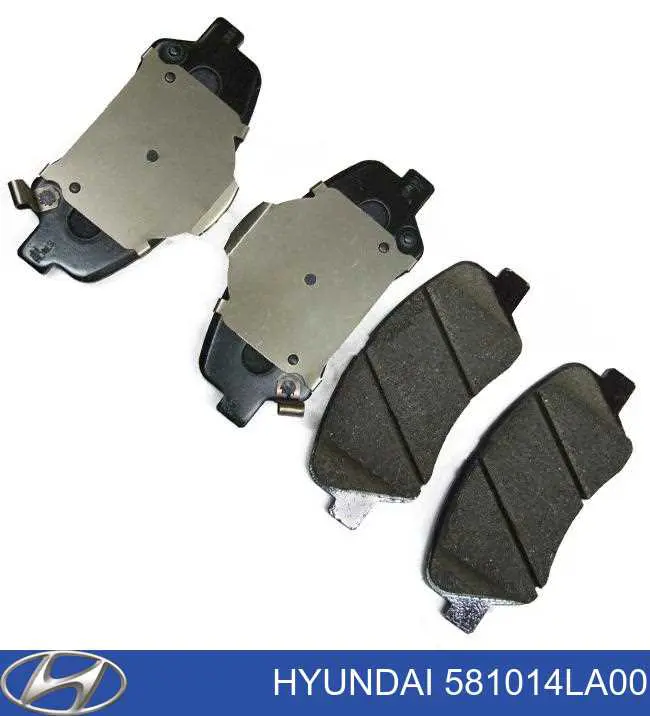 581014LA00 Hyundai/Kia Sapatas do freio dianteiras de disco