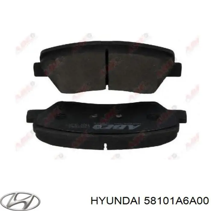 Compre 58101A6A00 Hyundai/Kia Sapatas do freio dianteiras de disco