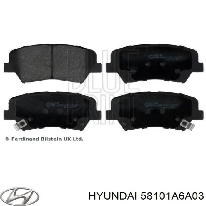 Compre 58101A6A03 Hyundai/Kia Sapatas do freio dianteiras de disco