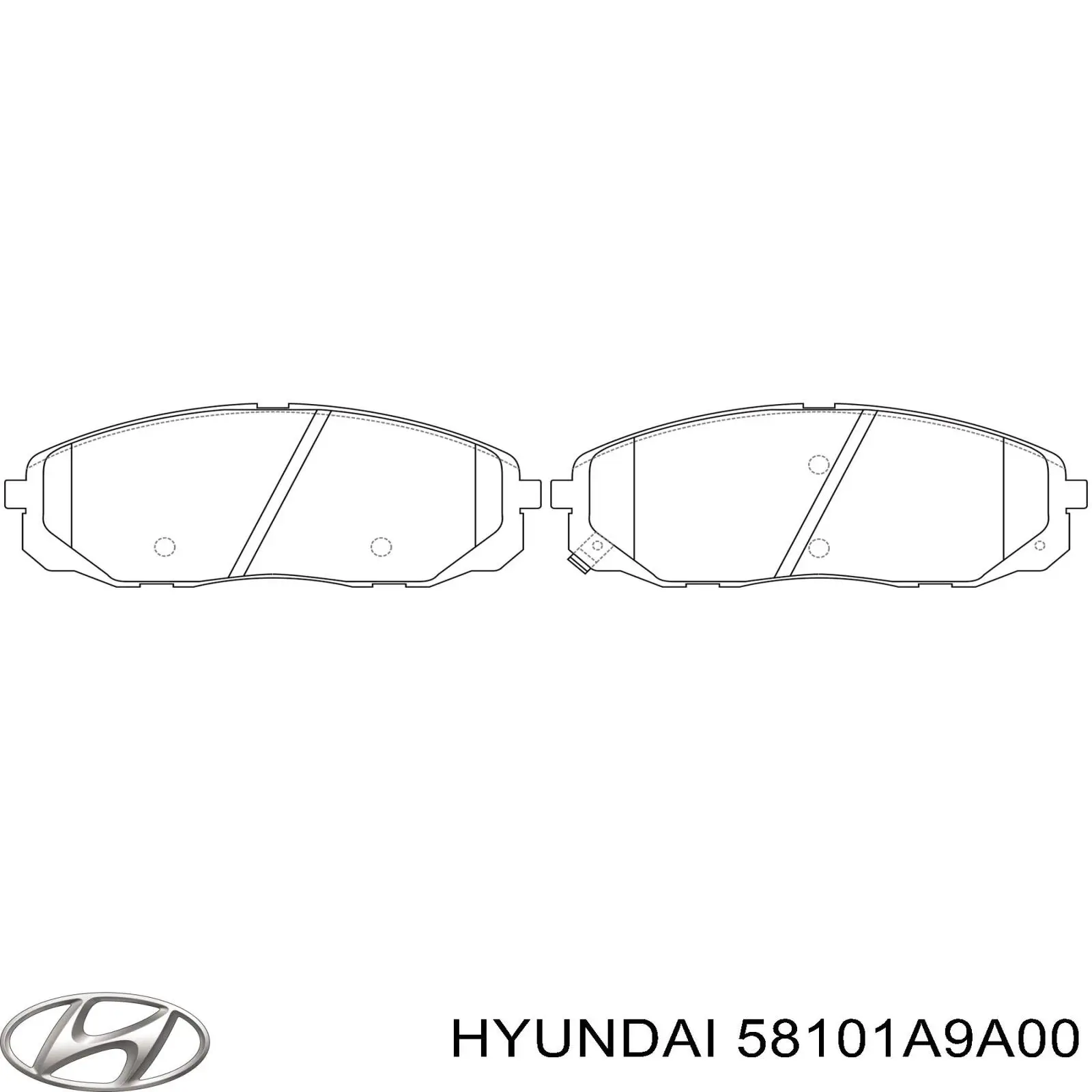 Sapatas do freio dianteiras de disco Hyundai/Kia 58101A9A00 preço, a partir de 46,01 USD