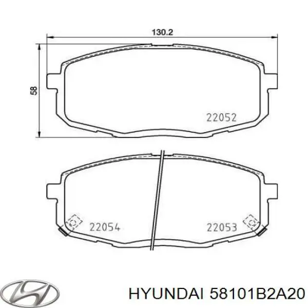 Sapatas do freio dianteiras de disco Hyundai/Kia 58101B2A20 preço, a partir de 23,77 USD