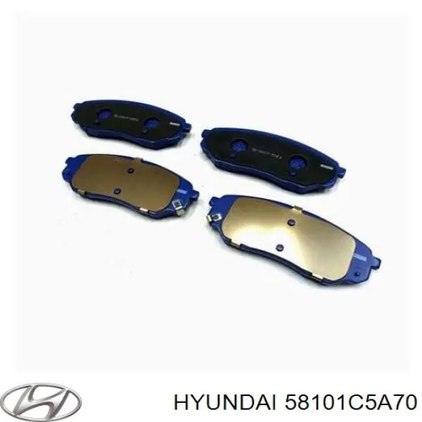 Compre 58101C5A70 Hyundai/Kia Sapatas do freio dianteiras de disco