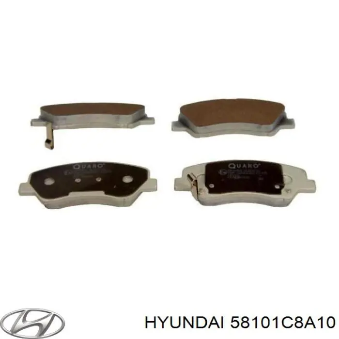Compre 58101C8A10 Hyundai/Kia Sapatas do freio dianteiras de disco