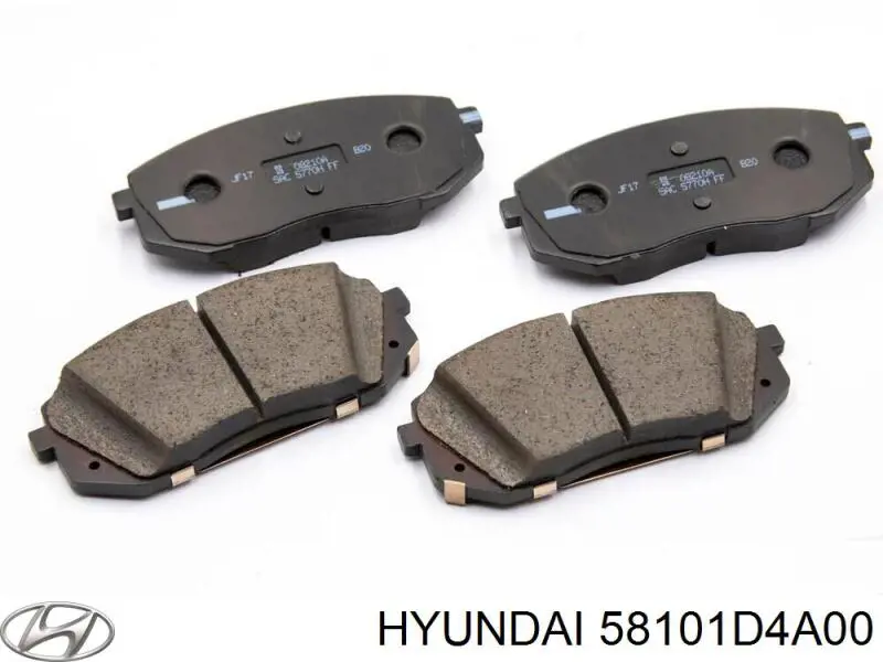 Sapatas do freio dianteiras de disco Hyundai/Kia 58101D4A00 preço, a partir de 40,36 USD