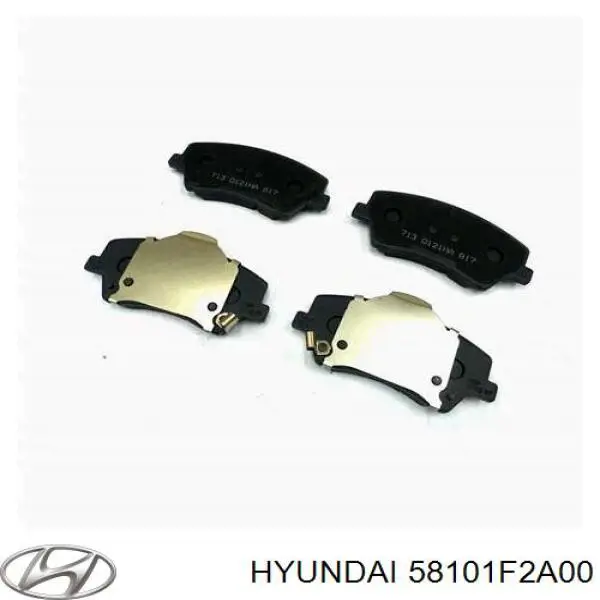 Sapatas do freio dianteiras de disco Hyundai/Kia 58101F2A00 preço, a partir de 55,98 USD