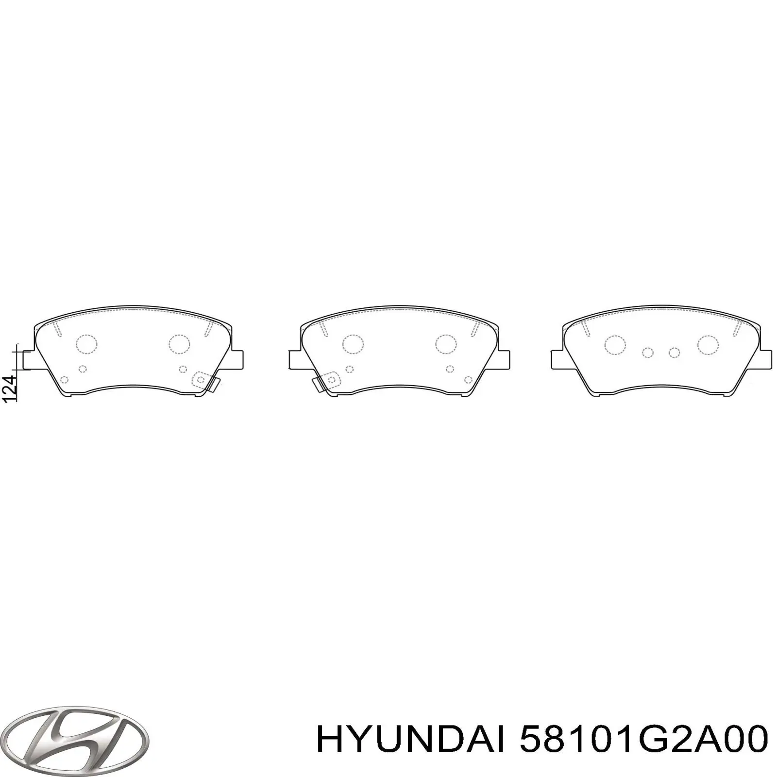 Sapatas do freio dianteiras de disco Hyundai/Kia 58101G2A00 preço, a partir de 42,42 USD