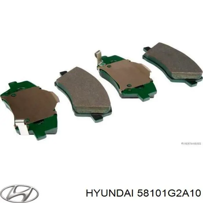 Compre 58101G2A10 Hyundai/Kia Sapatas do freio dianteiras de disco